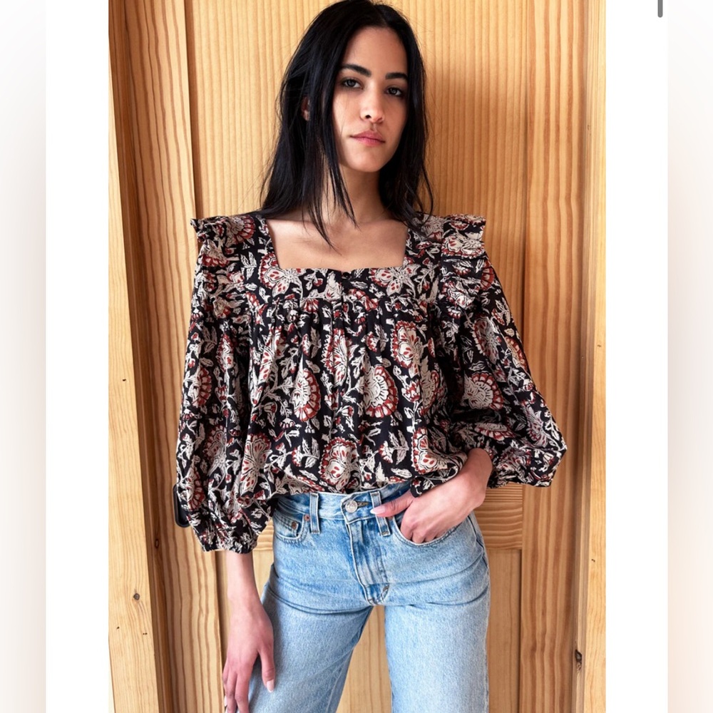 NWOT Emerson Fry India Collection ADELINA BLOUSE - THALIA Size S